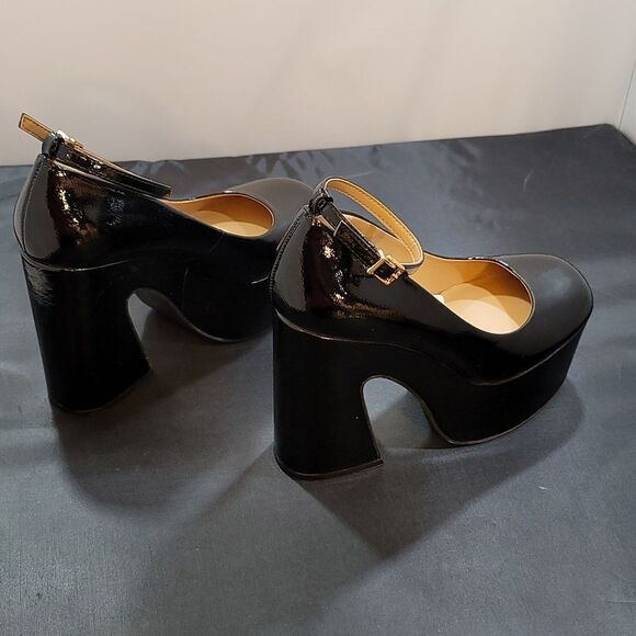 BRAND JESSICA SIMPSON WOMEN'S SIANTAR PATENT EMBOSSED PLATFORM HEELS - Picture 12 of 16